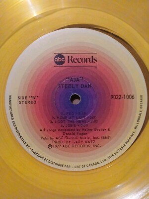 Steely Dan•Aja ◇RARE◇ YELLOW VINYL (NM-) 9022-1006 ☆1st Press 