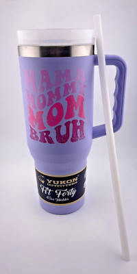 Bucees Yukon 40oz Purple Mama Mommy Mom Bruh Tumbler With Handle FROM BUC-EES