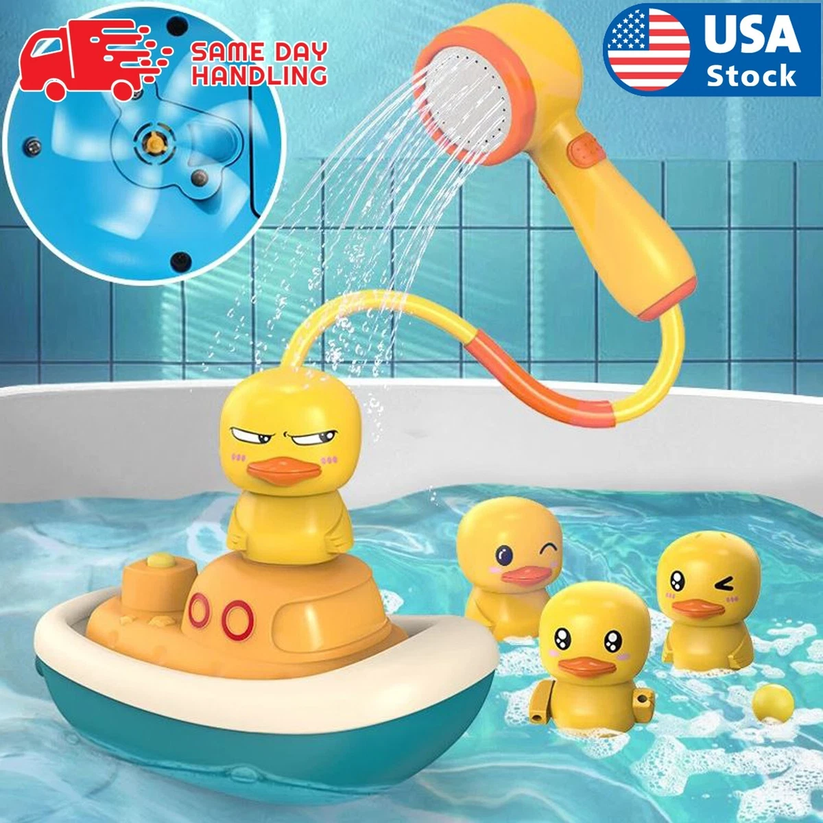 1 Pc Rubber Ducky Baby Room Thermometer Bath Tub Nursery