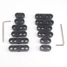 2 Sets 7mm 8mm Black Spark Plug Wire Separators Dividers Looms Chevy Ford 9723B