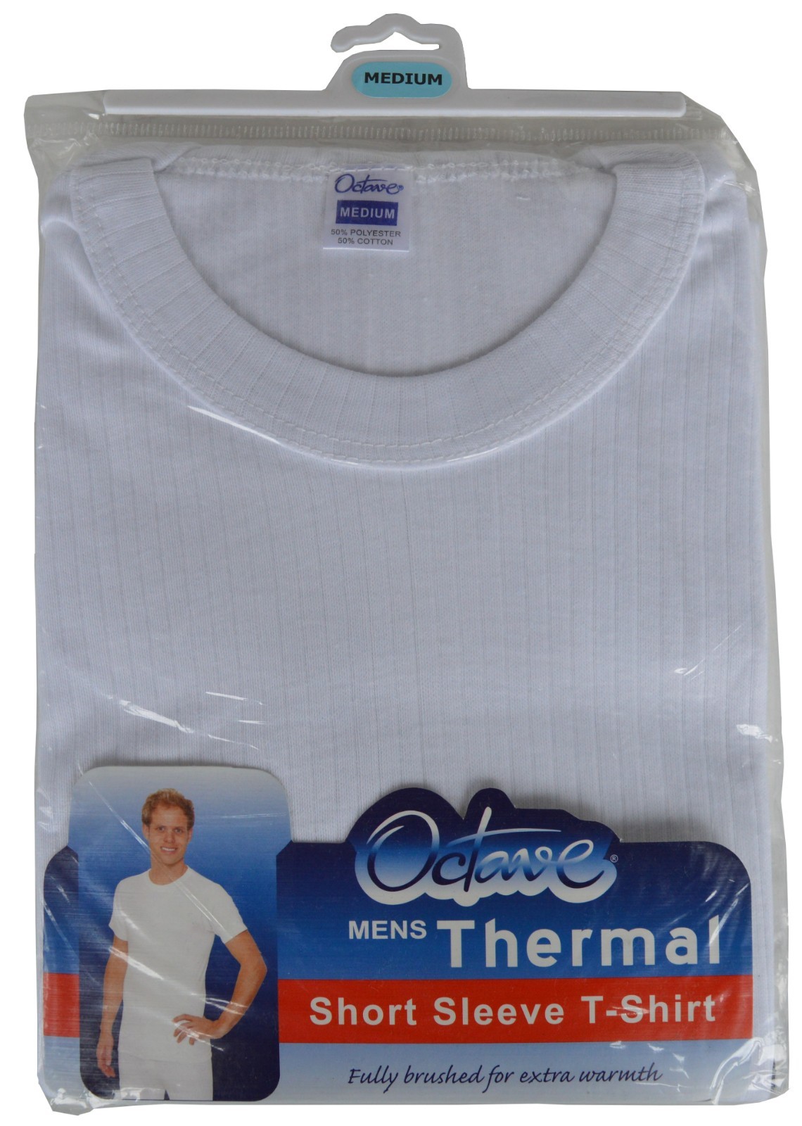 OCTAVE® Mens Thermal Underwear, Warm Baselayer, Short Sleeves, TShirt