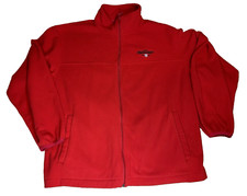 Coors Light Beer Dunbrooke Mens Full Zip Polyester Jacket Sz L (fits like XL)Red