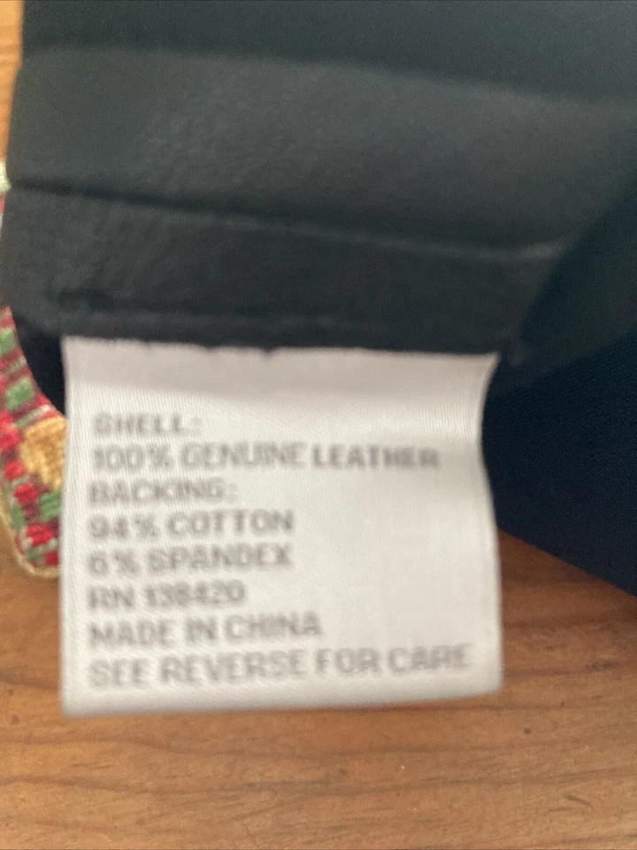 Falda negra vintage Carlisle talla 14 100 % cuero genuino hasta la rodilla cremallera nueva sin etiquetas Foto 3 de 4