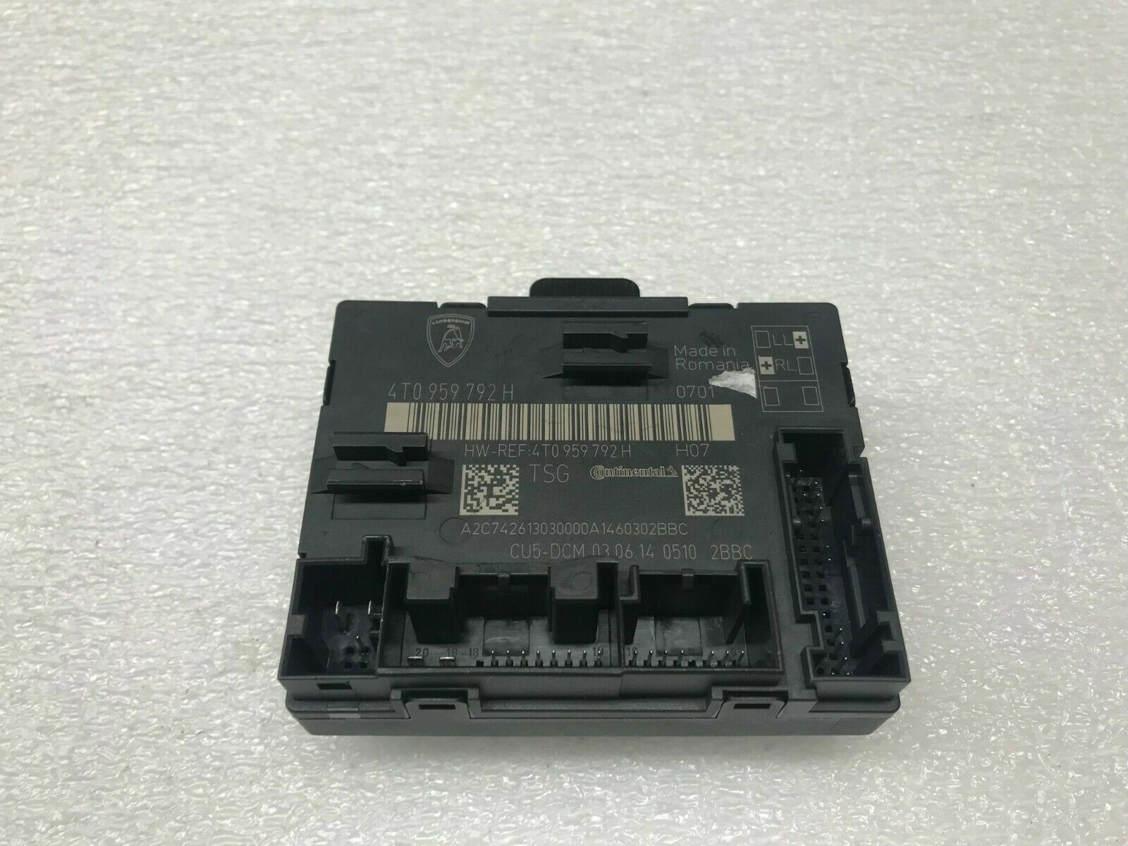 LAMBORGHINI HURACAN PASSGENER RH RIGHT DOOR CONTROL MODULE OEM 4T0959792H