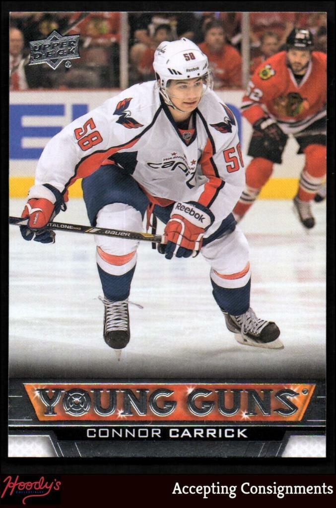 201314 Upper Deck 211 Connor Carrick YG RC CAPITALS YOUNG GUNS ROOKIE