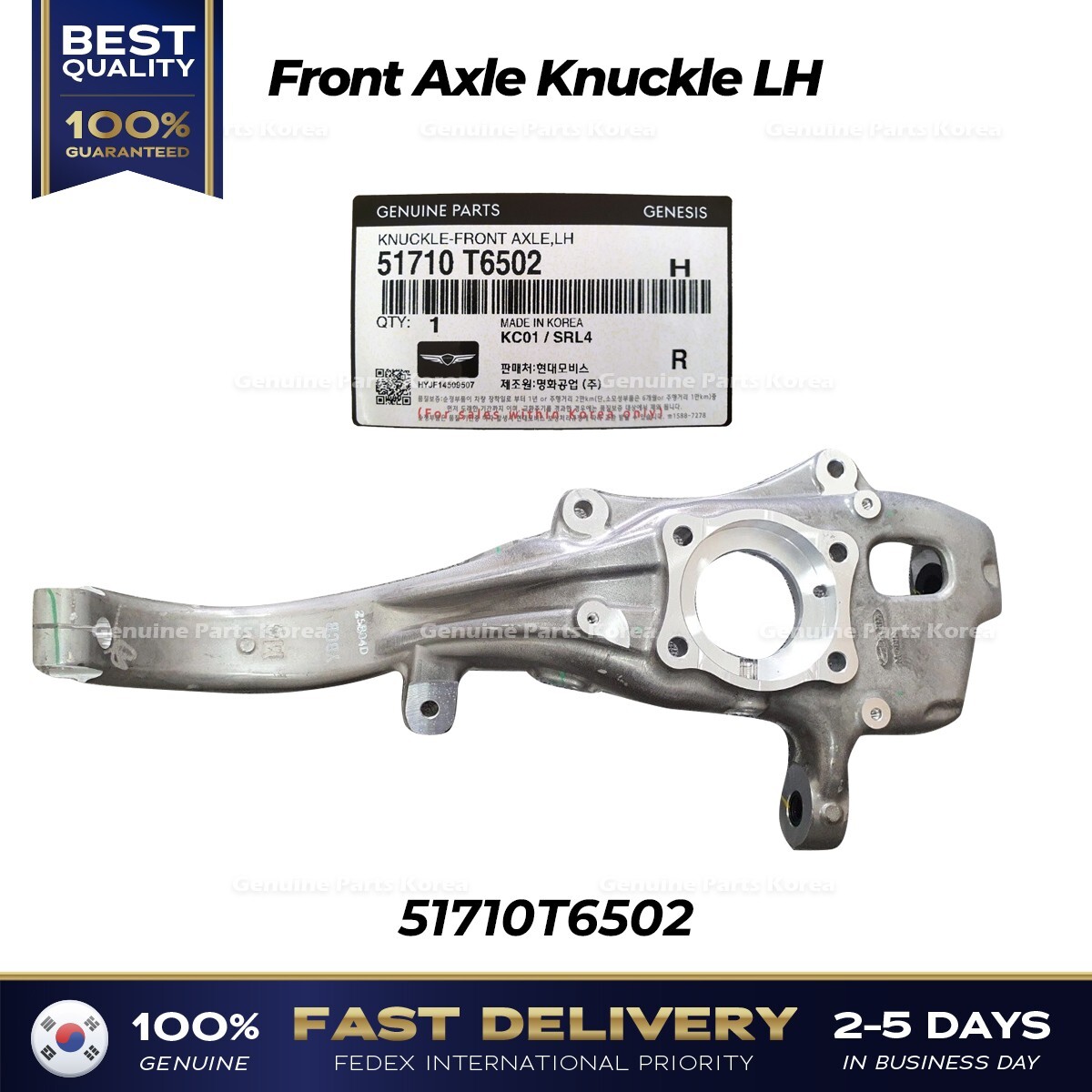 ⭐Genuine⭐ Front Axle Knuckle LH 51710T6502 for Hyundai