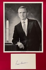 FRANK BORMAN GEMINI APOLLO 8 SIGNATURE AUTOGRAPHED SIGNED INDEX CARD LITHO SCCS