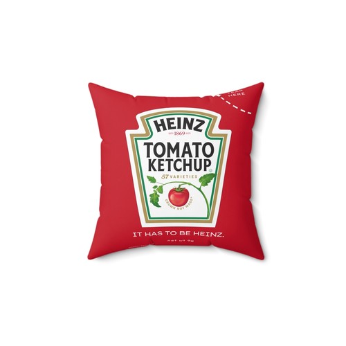 Colección Heinz Ketchup - Almohada cuadrada de poliéster hilada inspirada en Kate Spade - Imagen 3 de 13