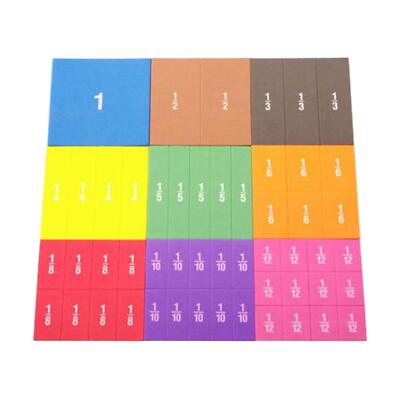 51er-Pack Bruchwürfel, mathematische Materialien, einfach und unterhaltsam zu lernen