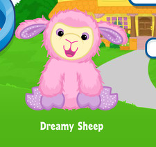 Webkinz Dreamy Sheep Virtual PET Adoption Code Only Messaged Webkinz Pink Sheep
