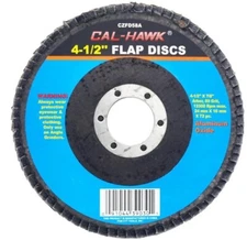 2-Pack Cal Hawk Tools 4-1/2"" Flap Disc 40 Grit Sandpaper with 7/8" Arbor