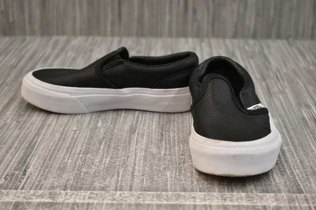 vans slip on perf leather