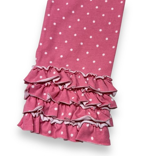 Matilda Jane Take Notes Leggings Girls 8 Perfectly Paired Pink Polka Dot Ruffles - Picture 3 of 5
