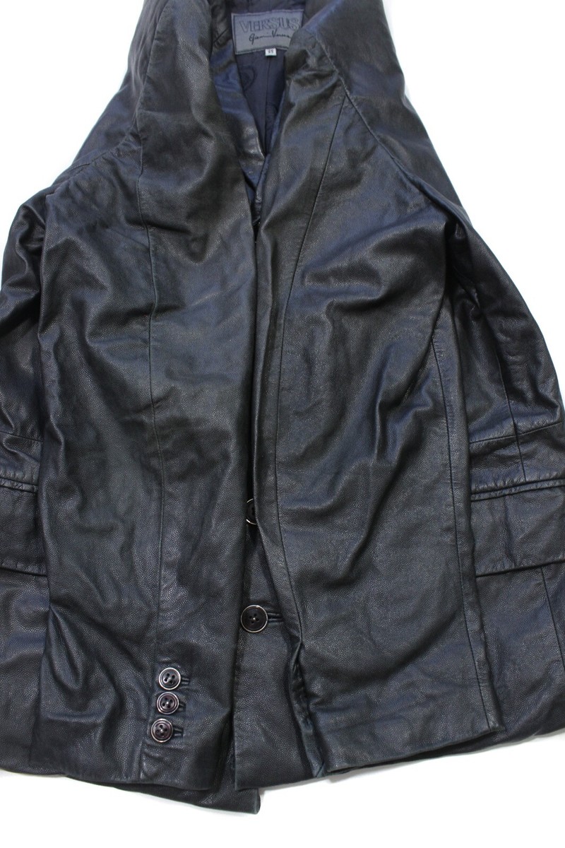 Versus Gianni Versace 90S Leather Jacket Vintage | eBay