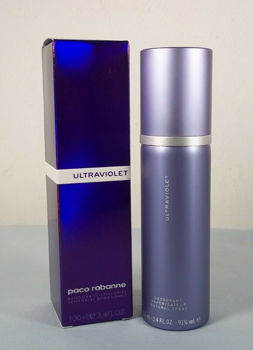RARE Paco Rabanne Parfums Ultraviolet Deodorant Spray 100 ml