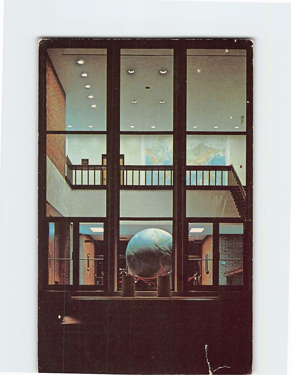 Postcard A Night View of Shideler Hall Miami University Oxford Ohio USA