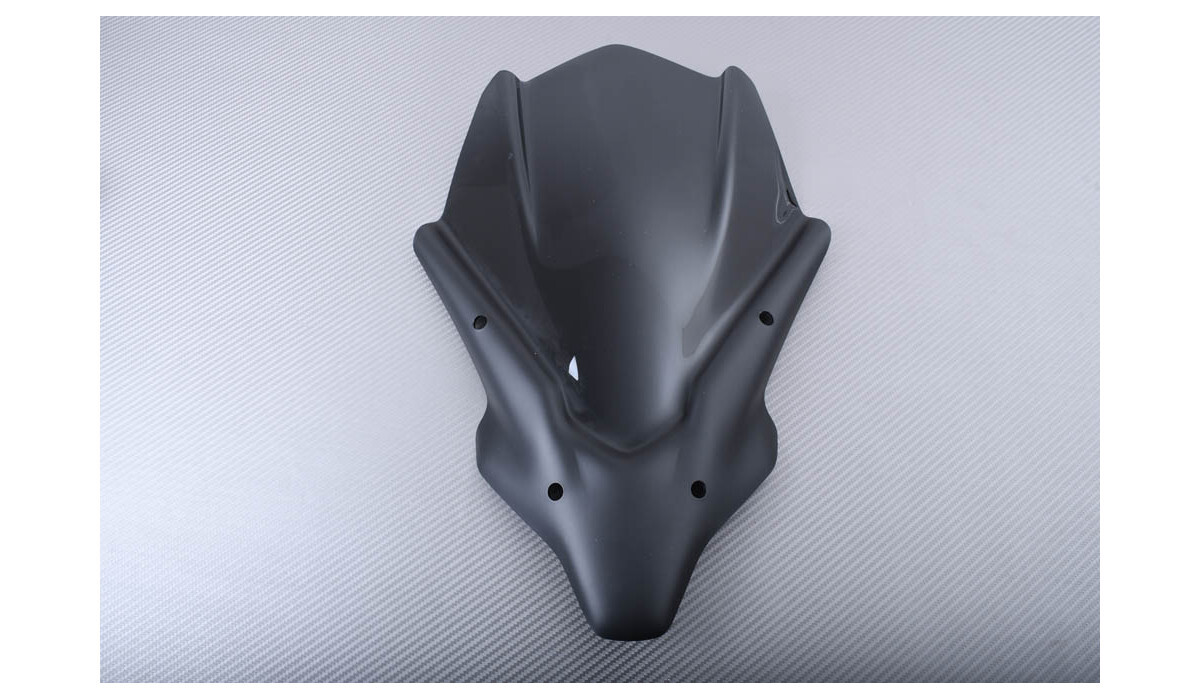 Pare-brise pour YAMAHA MT07 noir anti-turbulences pour éliminer les sifflements de casque