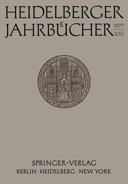 Kenneth A. Loparo | Heidelberger JahrbüCher | Taschenbuch | Deutsch (1977)-image