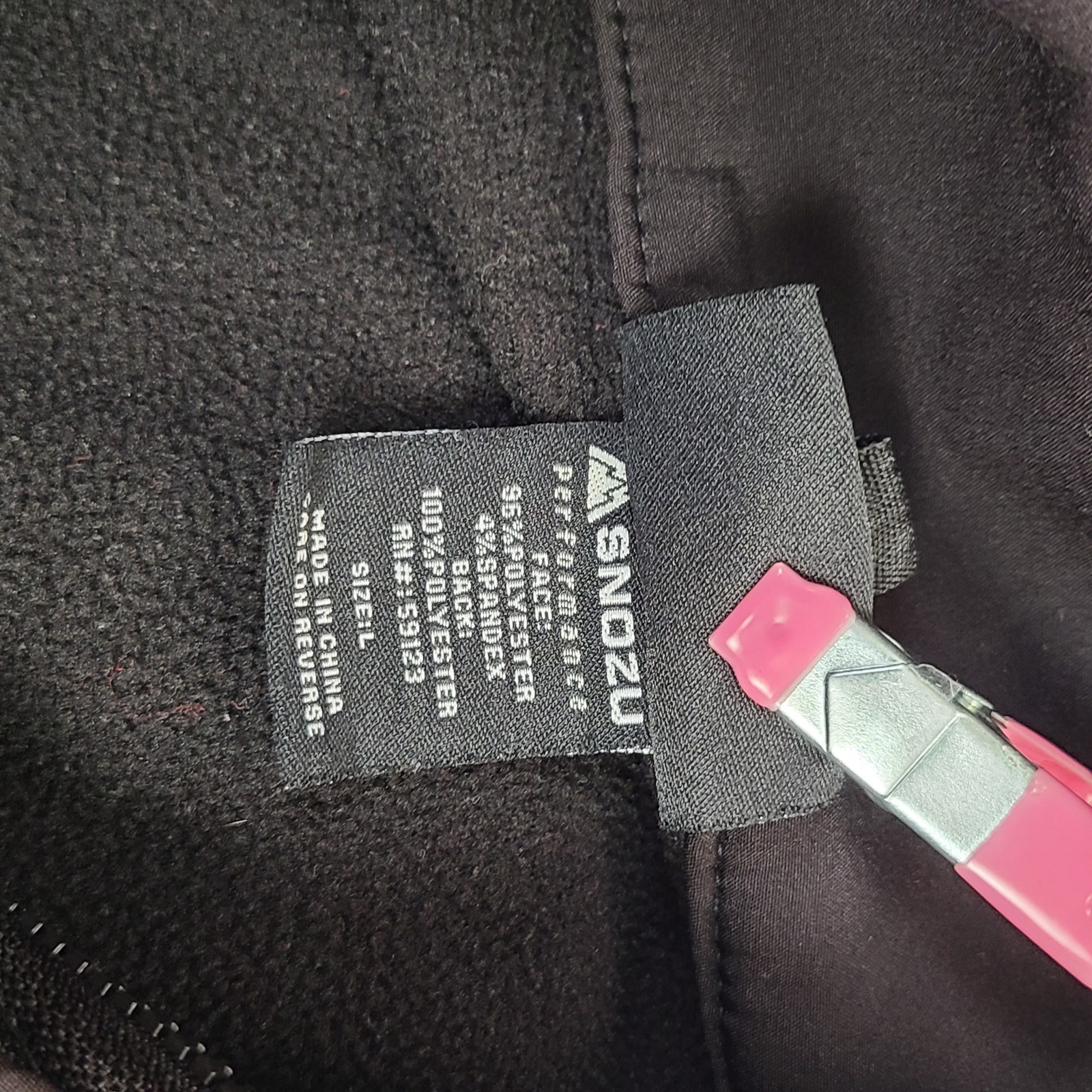 Snozu Jacket Mens Large Brown Softshell Fleece Li… - image 7