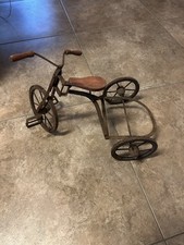 Vintage Mini Antique Cast Iron Tricycle
