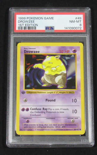 Drowzee (1st Edition) graded PSA 8 for sale on eBay