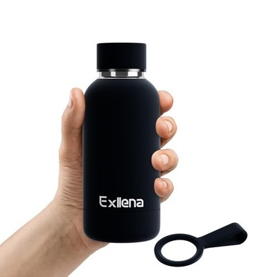 Doppelwandige, vakuumisolierte 350mlFlasche mit Clip, hält Getränke bis zu 24...