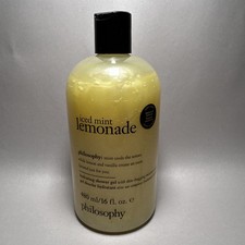 NEW Philosophy Iced Mint Lemonade 3-in-1 Shampoo Shower Gel Bubble Bath 16 fl oz