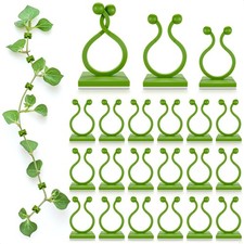 Pack Self-Adhesive Plant Wall Clips for Pothos Ivy, 3 Sizes Green