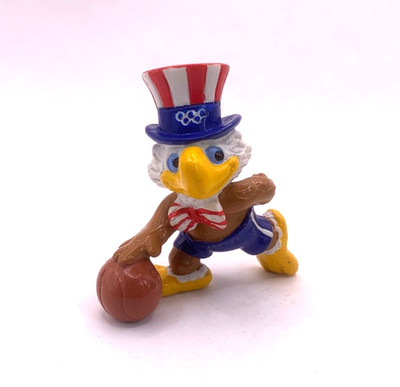 Maskottchen Olympia 1984 Los Angeles USA Sam the Olympic Eagle Adler Basketball