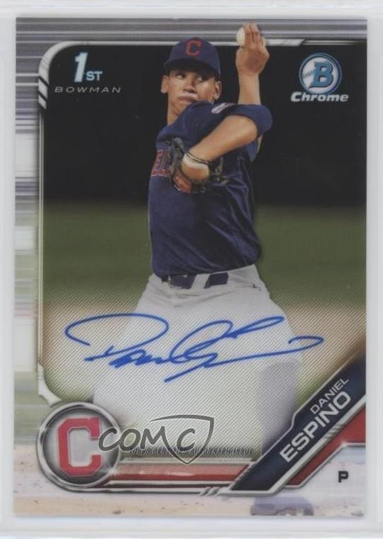2019 Bowman Draft Chrome Draft Pick Auto Daniel Espino #CDA-DE Auto 5i1