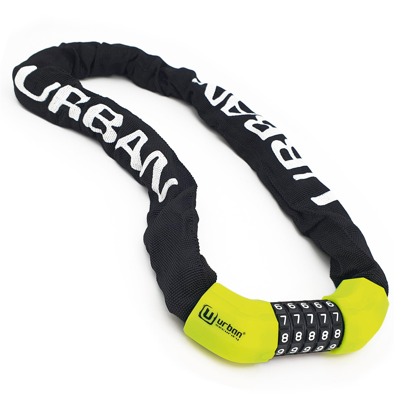 URBAN UR890 Lucchetto Bici, Catena Disuasoria con Codice a 5 Cifre più (u0Q)