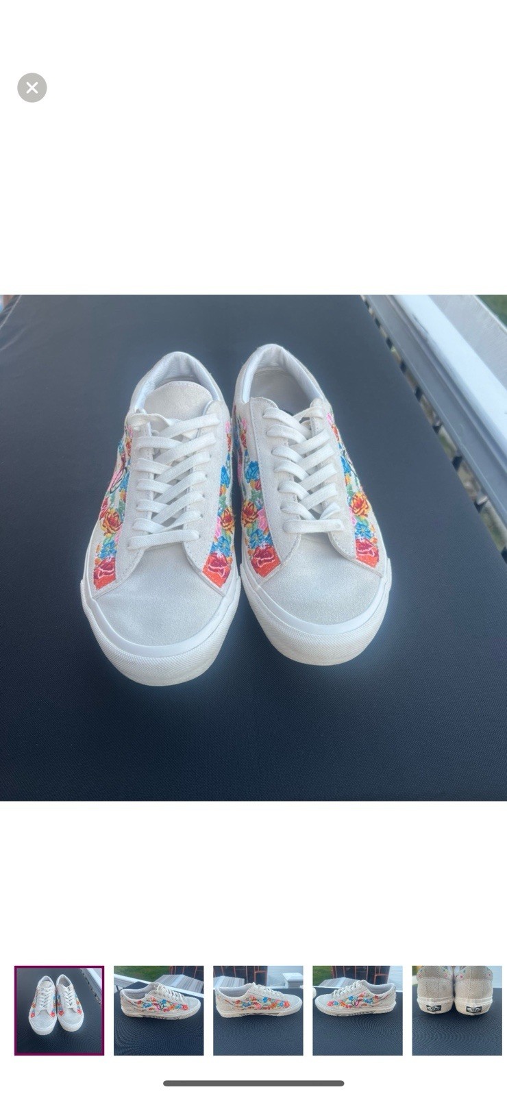 Vans Sid DX Anaheim Factory Flower Flame True White Sneakers M 10.5