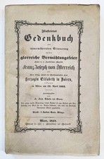 Sissi / Kaiserin Elisabeth von Österreich Franz Josef Hochzeit Gedenkbuch 1854
