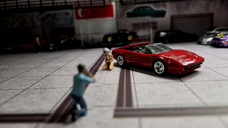 Hot Wheels Retro Entertainment Magnum Pi Ferrari 308 GTS QV Red (Loose) - Image 2 of 4