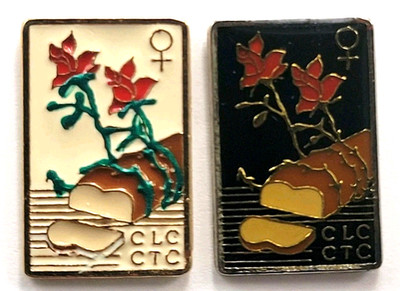 Canadian Labour Congress CLC CTC Womens Conference Bread Flower Pins Lot 2