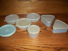 LOTE de 7- Lonchera Tupperware, Pequeña, Contenedores para Pasteles #1799-1286-154,1229-BONITA