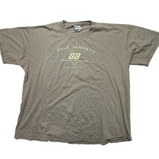 90s Dale Jarrett #88 NASCAR Shirt Mens XXL Brown Chase Authentics USA Made VTG