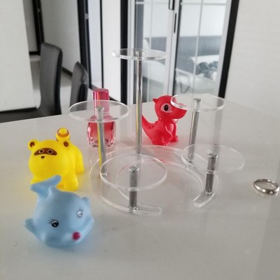 Acryl Riser Display Stand Figuren Lagerung Display Stand Langlebig 5 Kabinen