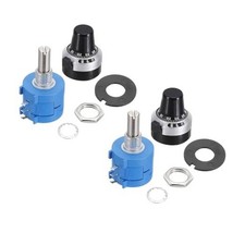 2 Set 3590S-2-501L Rotary Potentiometer, Precision Multi Turn Wirewound 500ohm