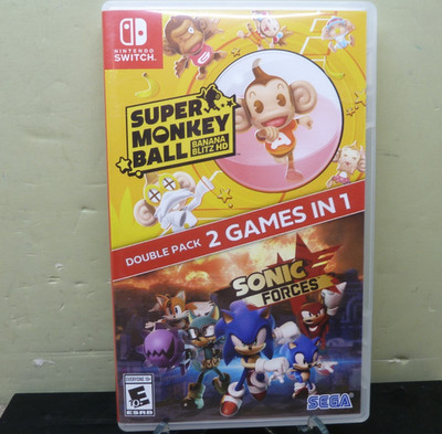 Sonic Forces + Super Monkey Ball Banana Blitz Nintendo Switch Preowned Sega Game