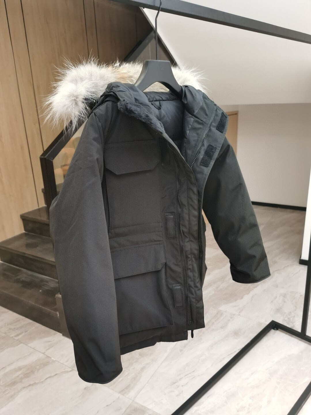 Size XS = 120cm Canada Goose kids jacket - black thumbnail 5