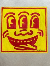 Keith Haring COA Painting Original Drawing Signed Art on Paper