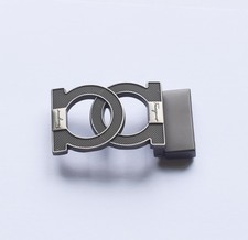 Men's Ferragamo belt buckle black Gancini belt buckle for 34-35mm leather belt