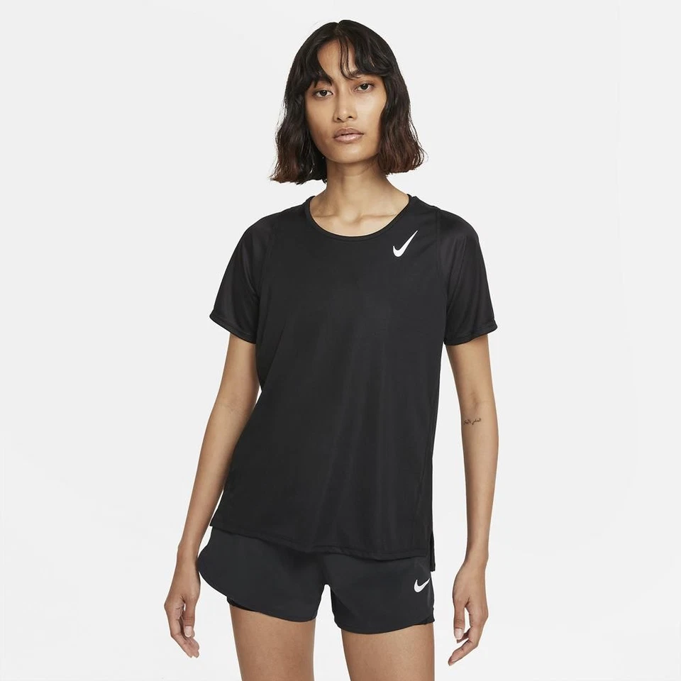 Nike Dri-FIT Race Short Sleeve Damen Sportshirt Laufoberteil Trainingsshirt - Bild 1 von 1