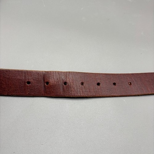 Homestead Marke Ledergürtel Hergestellt in den USA Braun Vollnarben Herren Größe 48 Druckknopfschnalle - Bild 9 von 11