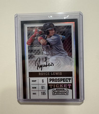 Panini 2017 Contenders Draft Picks Royce Lewis Prospect Ticket Auto #28 Baseball