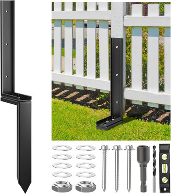 Fence Post Repair Kit, Steel Post Repair Stake with Adjustable Angle, Separat...