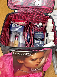24 Items!! New Bodyography Makeup Face Eyes Lips in cute Tote Bag with Tools