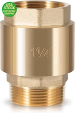 1-1/4" Brass One Way Check Valve NPT for Well Pump Irrigation Water System