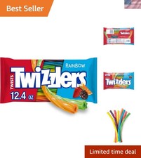 Twists Rainbow Chewy Candy &ndash; Kosher, Low Fat, 12.4 oz Perfect for Sharing
